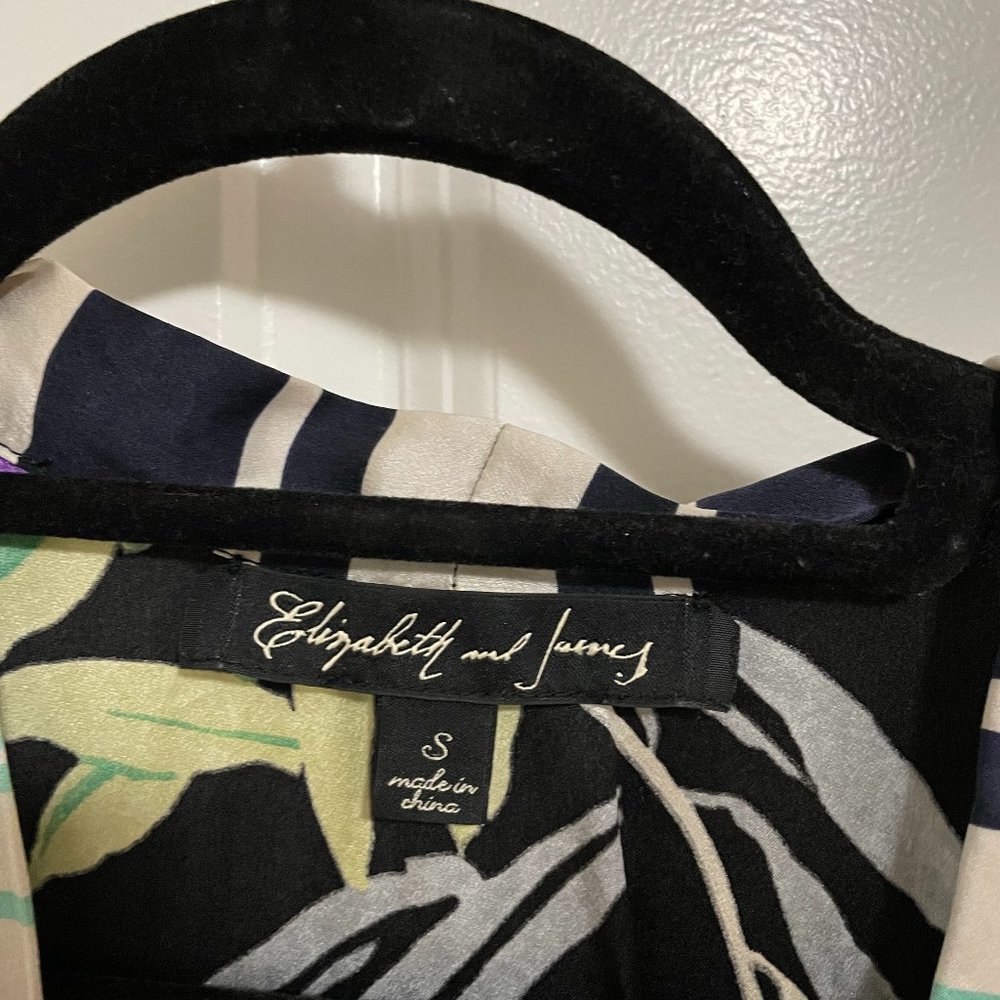 Elizabeth and James Black and Blue floral dress